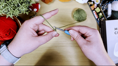 Slip knot - starting chain