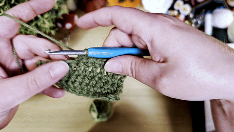 Crochet instructions - hidden decreasing single crochet